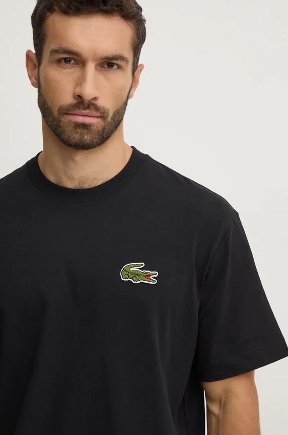 Lacoste t-shirt czarny TH2745
