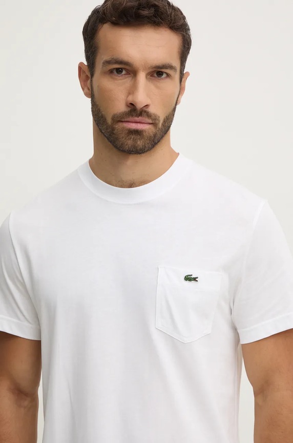 Lacoste t-shirt cotton Men's white TH2827