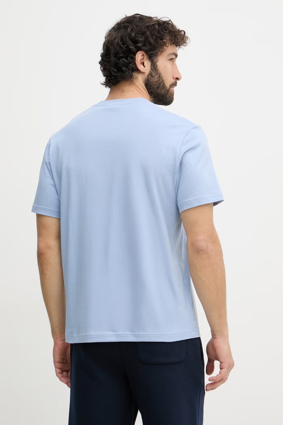 Odzież Lacoste T-shirt męski bawełniany TH2827 niebieski