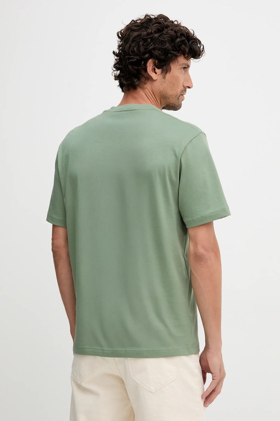 Odzież Lacoste T-shirt męski bawełniany TH2827 zielony