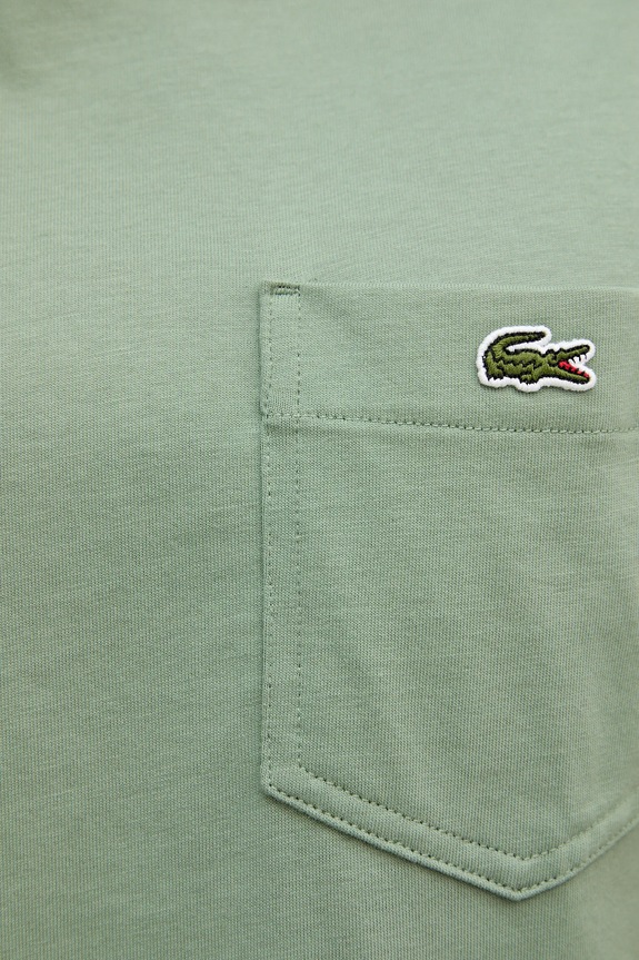 Lacoste T-shirt męski bawełniany TH2827 zielony