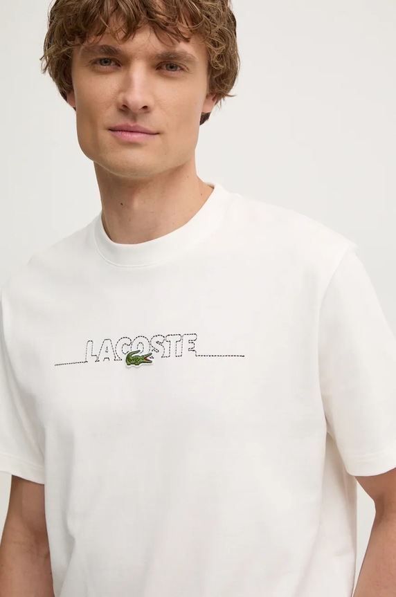 Lacoste pamut póló bézs TH3836