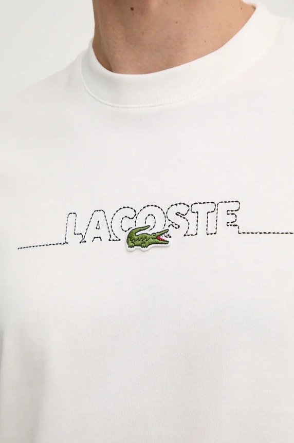 Lacoste pamut póló TH3836 bézs