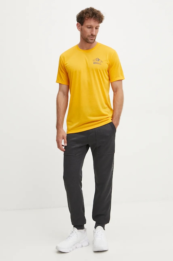 Jack Wolfskin Τ-shirt πεζοπορίας Ανδρικό Vonnan A62314 πορτοκαλί SS26