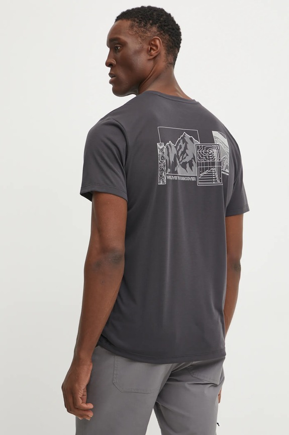 Odzież Jack Wolfskin T-shirt trekkingowy męski Vonnan A62314 szary