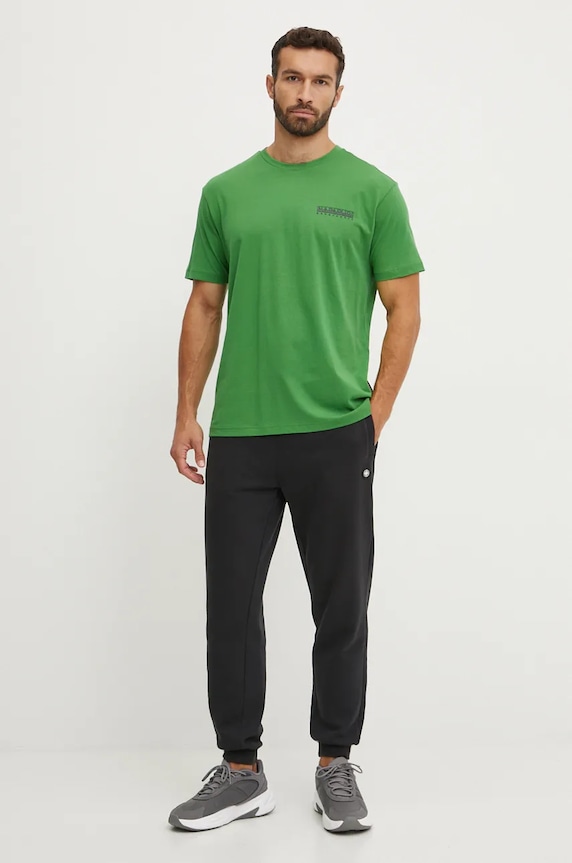 Napapijri tricou din bumbac S-Linth NP0A4I39G1T1 verde AW24