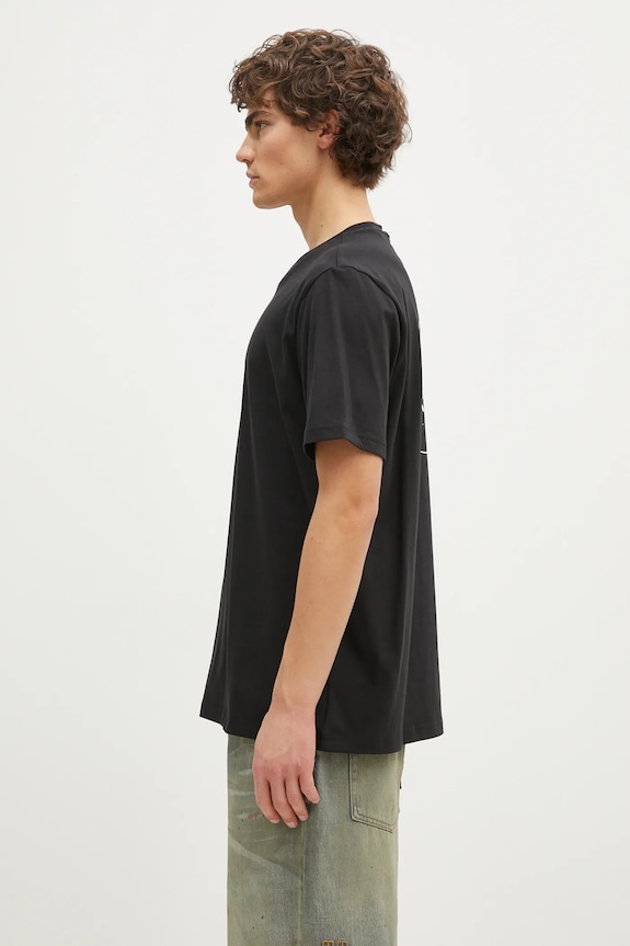 adidas tricou din bumbac Juventus x NASA Tee JE3133 negru AW24
