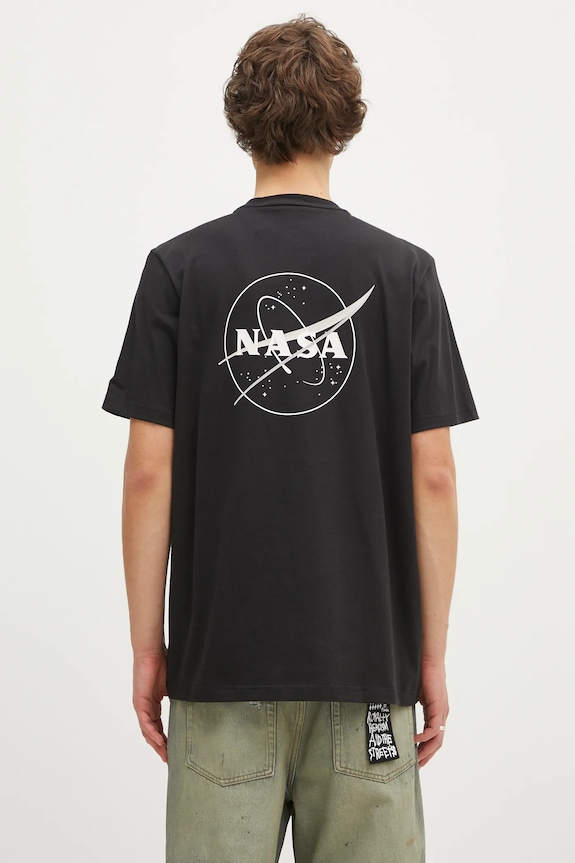Îmbrăcăminte adidas tricou din bumbac Juventus x NASA Tee JE3133 negru