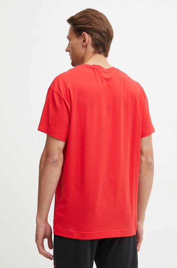 Дрехи HUGO домашна тениска мъжка с памук Laze T-Shirt 50525236 червен