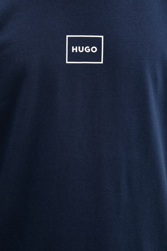HUGO lounge tričko pánske s bavlnou Laze T-Shirt 50525236 tmavomodrá