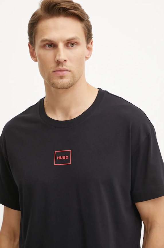 Tričko HUGO Laze T-Shirt čierna 50525236