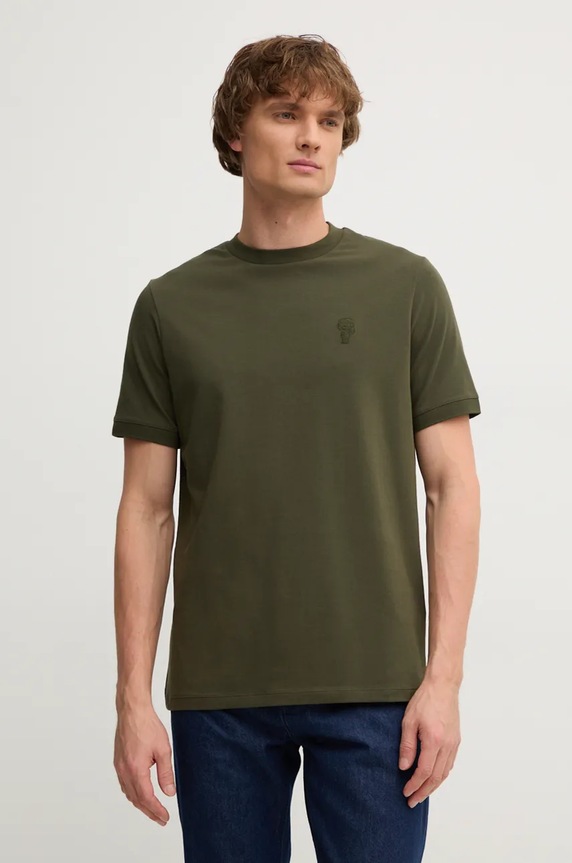 Majica kratkih rukava Karl Lagerfeld Planet friendly zelena 544221.755055