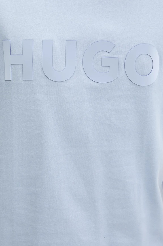HUGO basic tričko pánske bavlnené Dinkee 50525765 modrá