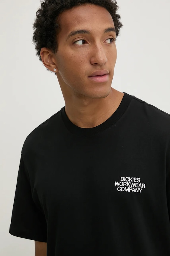 Bavlněné tričko Dickies INDUSTRIAL černá DK0A863B