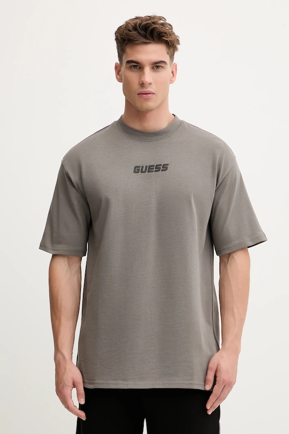 Хлопковая футболка Guess DALIM бежевый Z4BI00.KCE21