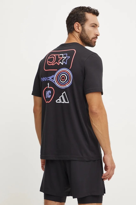 adidas Performance t-shirt treningowy regular czarny IW0148