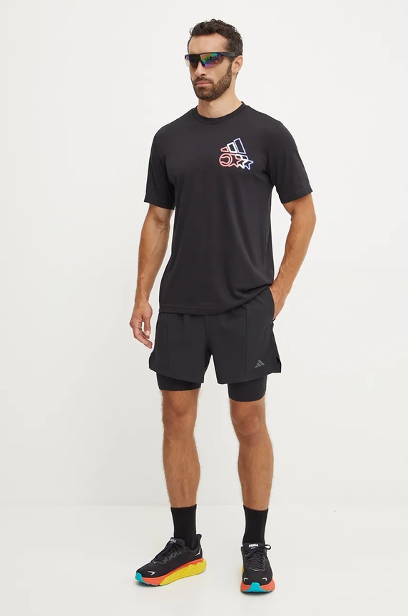 adidas Performance t-shirt treningowy IW0148 czarny AW24