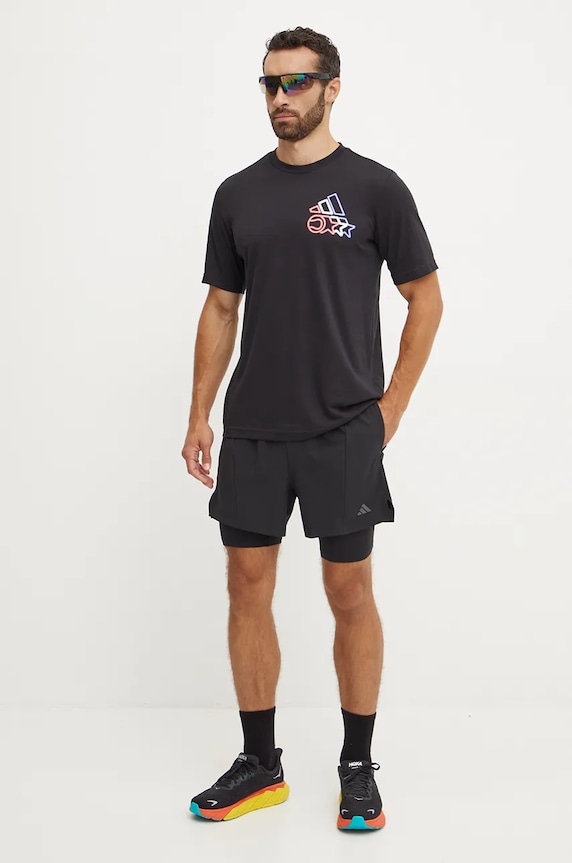 adidas Performance t-shirt treningowy IW0148 czarny AW24