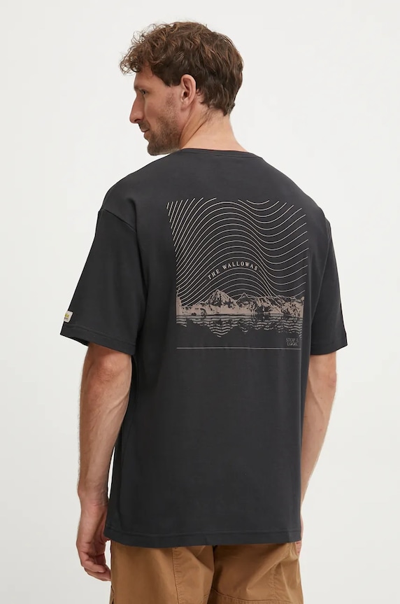Columbia t-shirt CSC Heritage 2090871 fekete AW25