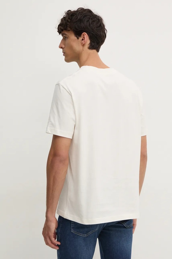 Oblečení Bavlněné tričko Calvin Klein Jeans J30J326862 béžová