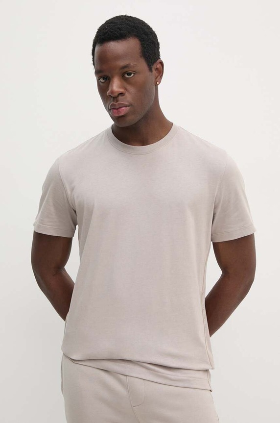 Calvin Klein Jeans t-shirt bawełniany bawełna beżowy J30J326159