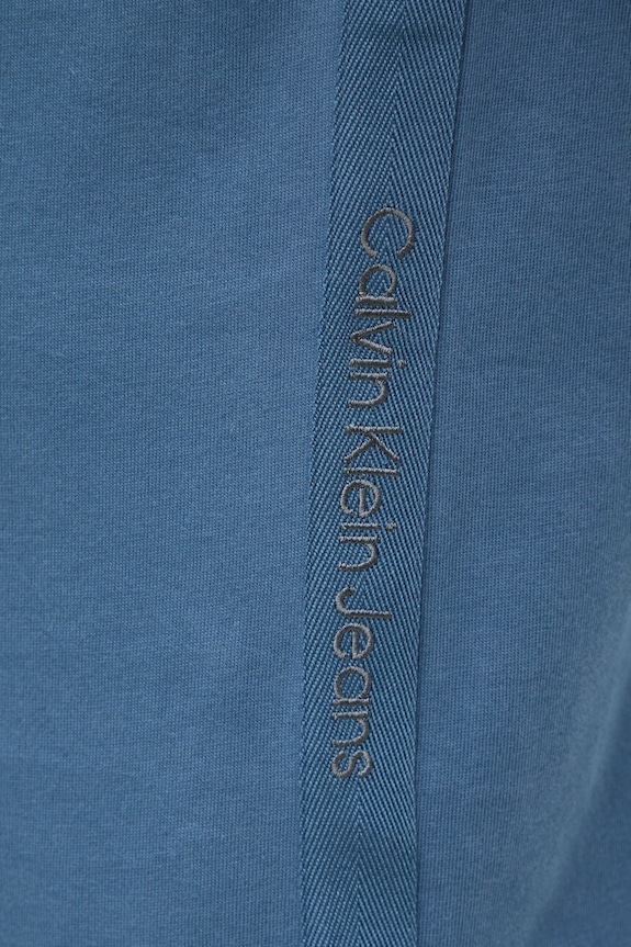 Bavlněné tričko Calvin Klein Jeans J30J326159 modrá