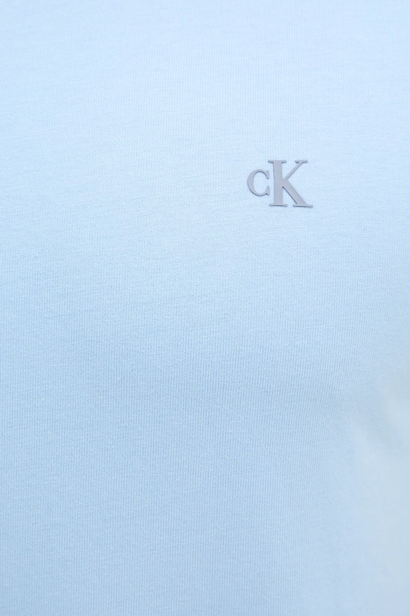 Bavlněné tričko Calvin Klein Jeans J30J326683 modrá