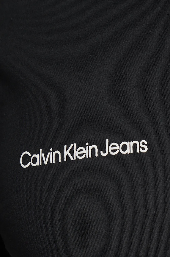 Bavlněné tričko Calvin Klein Jeans černá J30J326867