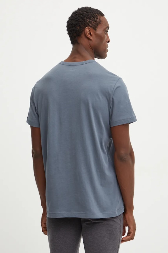 Oblečení Calvin Klein Underwear tričkové pyžamo pánské bavlněné 000NM2748E šedá