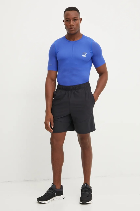 Běžecké tričko Compressport Pro Racing ATSM361 modrá SS25