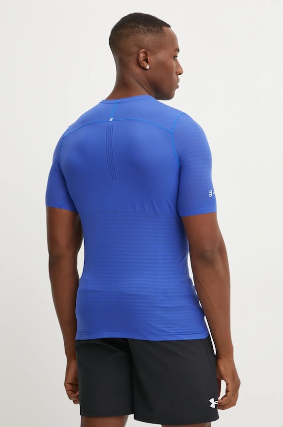Oblečení Běžecké tričko Compressport Pro Racing ATSM361 modrá