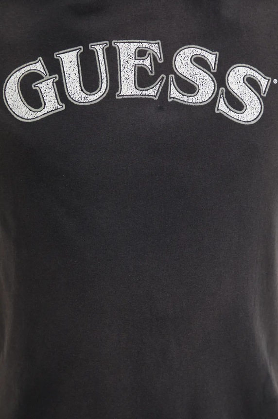Хлопковая футболка Guess M4BI04.K9RM1 чёрный