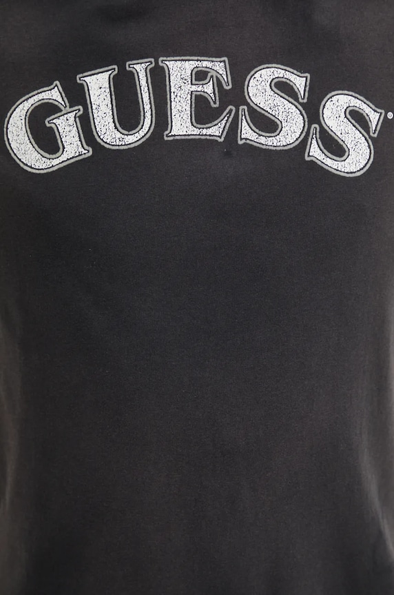 Хлопковая футболка Guess M4BI04.K9RM1 чёрный
