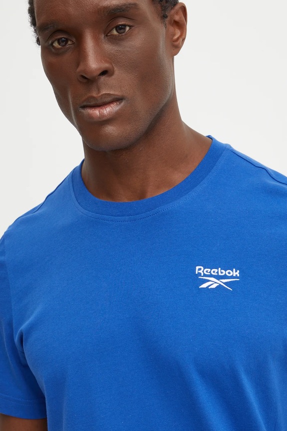 Reebok t-shirt in cotone blu 100206018