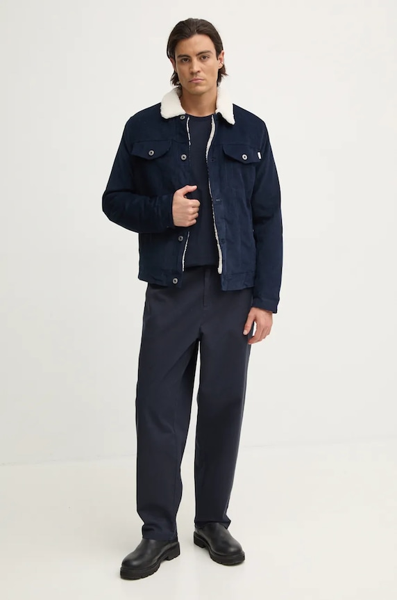 Tommy Hilfiger pamut póló MW0MW36481 sötétkék AW24