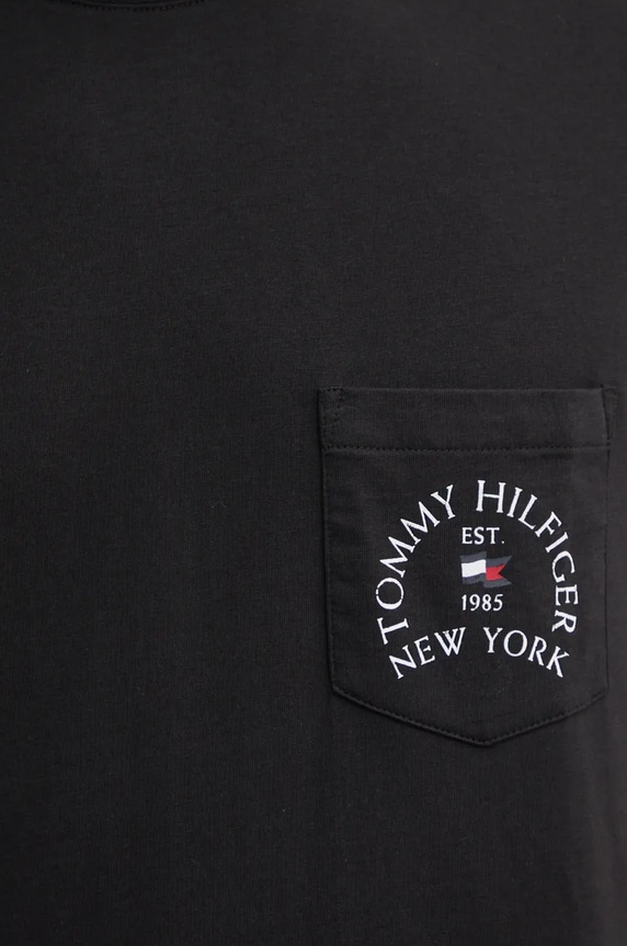 Tommy Hilfiger tricou din bumbac MW0MW36481 negru