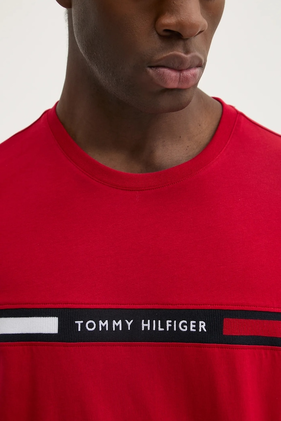Tommy Hilfiger T-shirt ανδρικό βαμβακερό MW0MW36498 κόκκινο
