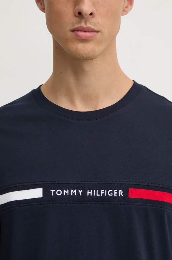 Tommy Hilfiger T-shirt Ανδρικό βαμβακερό MW0MW36498 σκούρο μπλε