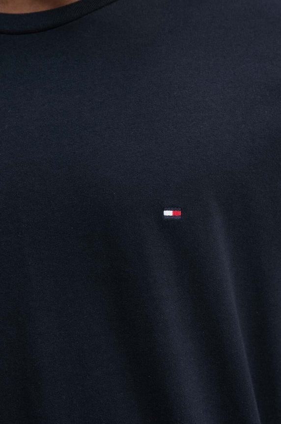 Bavlnené tričko Tommy Hilfiger MW0MW37267 tmavomodrá