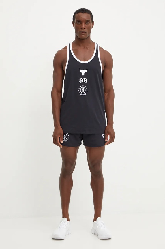 Majica kratkih rukava Under Armour Project Rock 1386897 crna AW24