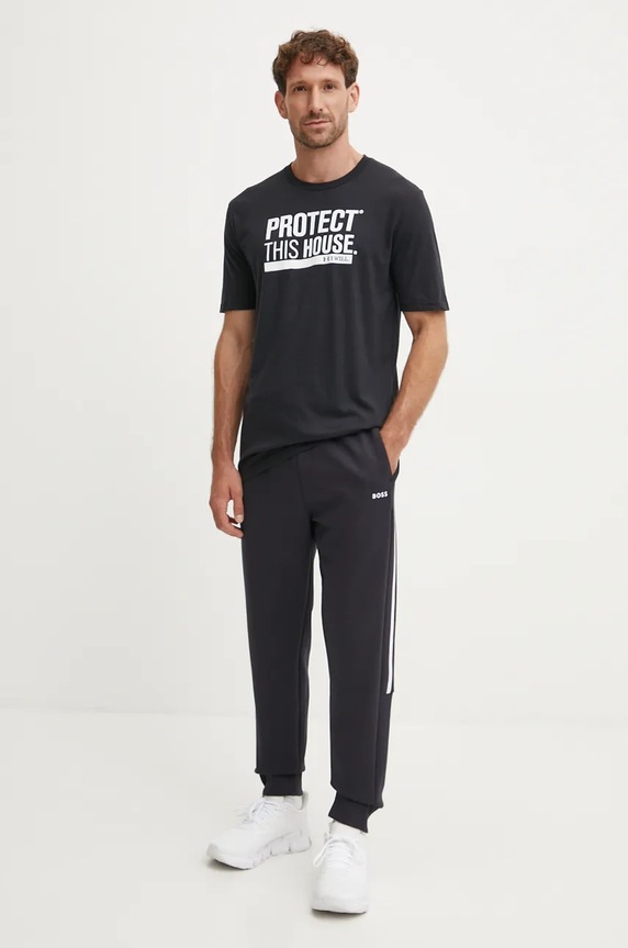 Μπλουζάκι προπόνησης Under Armour Protect This House 1379022001 μαύρο AW24