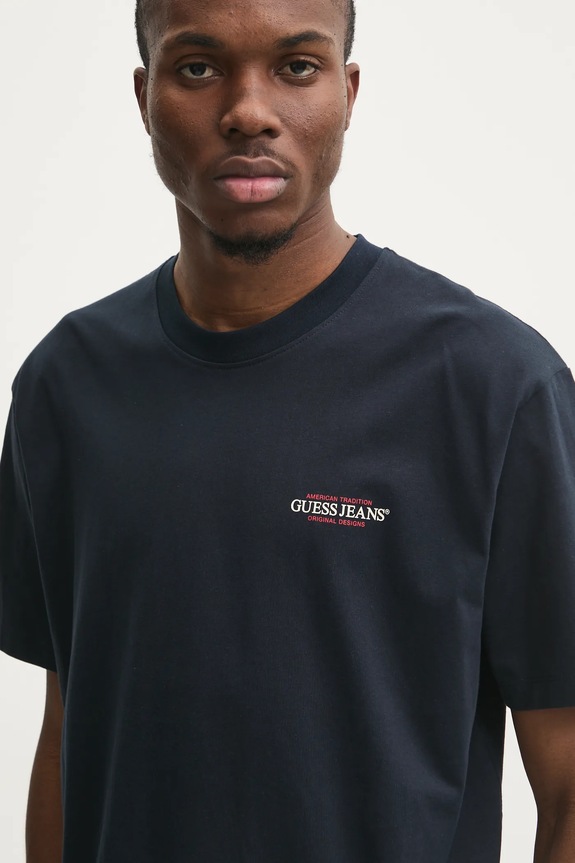 Guess Jeans t-shirt in cotone blu navy M4BI75.K8FQ4