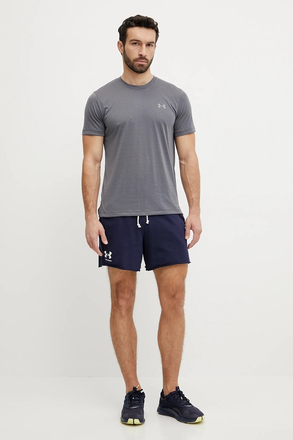 Under Armour t-shirt do biegania Launch 1382582 szary AW25