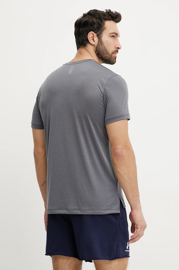 Odzież Under Armour t-shirt do biegania Launch 1382582 szary