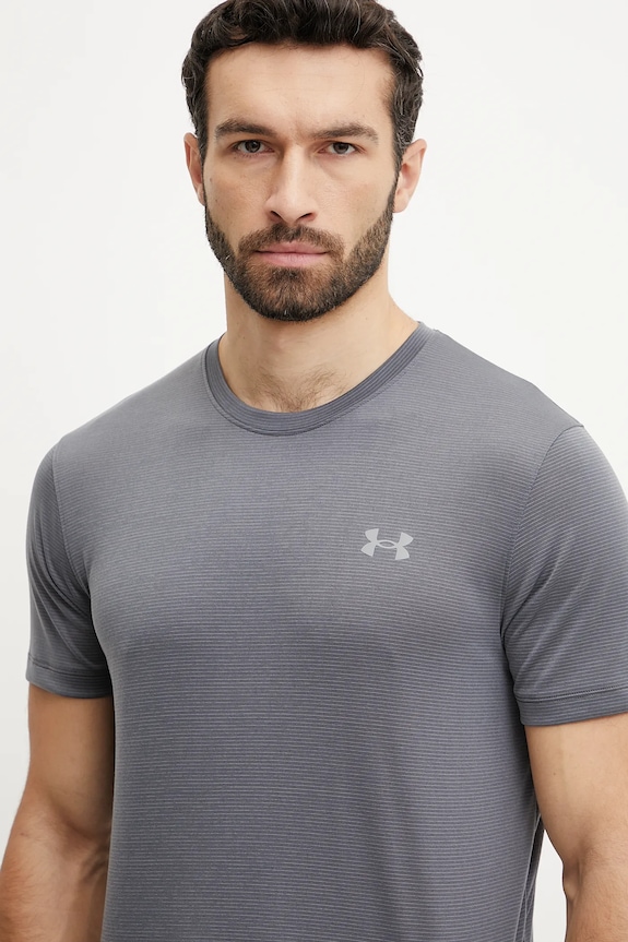 Under Armour t-shirt do biegania Launch szary 1382582