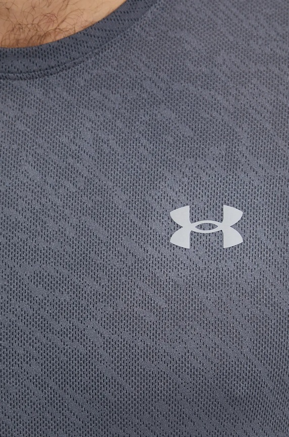 Under Armour t-shirt do biegania Launch Camo 1386681 szary