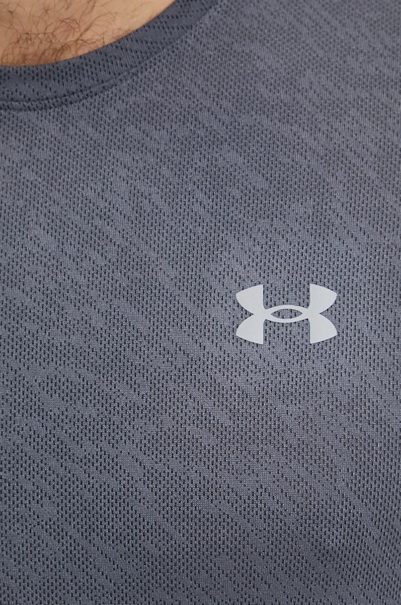 Under Armour t-shirt do biegania Launch Camo 1386681 szary