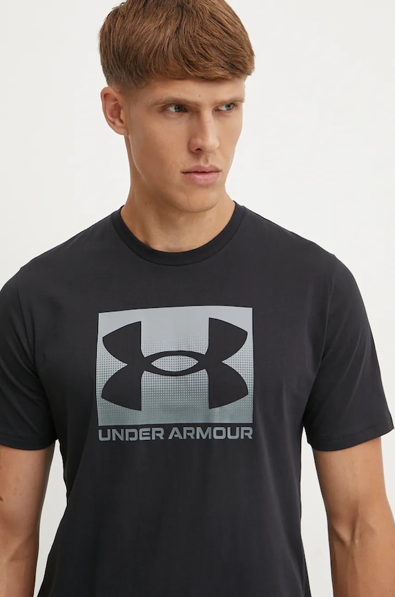 Under Armour t-shirt ανδρικό BOXED SPORTS UPDATED μαύρο 1386793