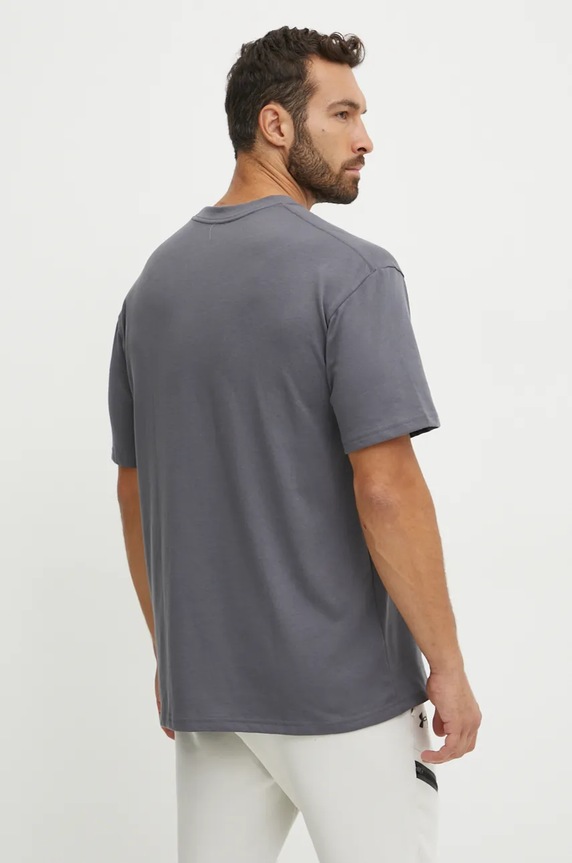 Odzież Under Armour t-shirt HW Branded 1389146 szary