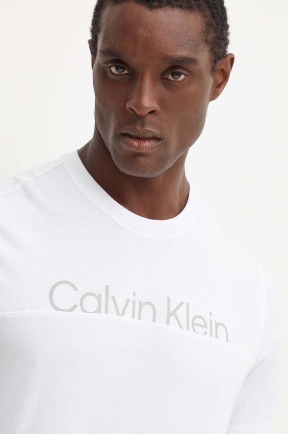 Calvin Klein Performance t-shirt nadruk biały 00GMF4K142